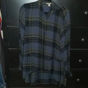 Long sleeve plaid shirt